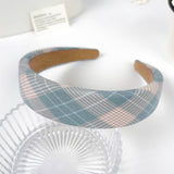 SMALL FRESH PLAID SIMPLE HEADBAND_CWAHA2080
