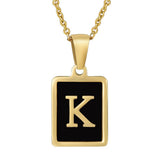 18K STAINLESS STEEL SQUARE 26 LETTER NECKLACE_CWAJE0679