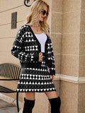 V-Neck Cardigan Knit Skirt Two-Piece Set