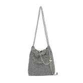 RHINESTONE SMALL GOLDEN BALL EVENING SHOULDER BAG_CWAB3605