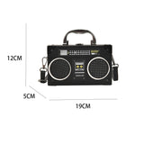 RETRO RADIO BOX SHAPED MESSENGER BAG_CWAB0985