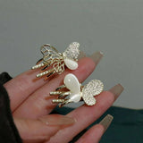 DELICATE BUTTERFLY HAIR CLAW SMALL SIDE BANG CLIP_CWAHA4667