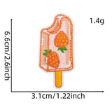NEW PINK STRAWBERRY EMBROIDERED CLOTH PATCH_CWMM4014