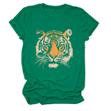 Women Summer Tee With Stylish Tiger Print_Cwttsl0494
