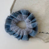 Knitted Fluffy Scrunchie Cozy Winter Hair Tie_Cwaha07874