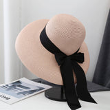 SUMMER WIDE BRIM BOW SUN HAT FOR WOMEN_CWAH3431