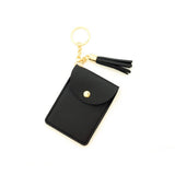 PU LEATHER CARD HOLDER WALLET WITH TASSEL_CWAB4963