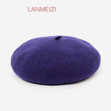 AUTUMN AND WINTER RETRO SOLID COLOR BERET_CWAH1926