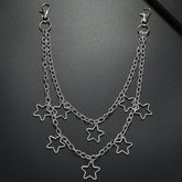 METAL FIVE POINTED STAR PENDANT TROUSER CHAIN_CWMM4886