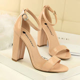 SIMPLE THICK HEEL WITH HIGH HEELS_CWSHH0050