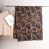ROSE PRINT SHAWL SCARF SOFT WARM ELEGANT WRAP_CWASC0408