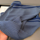 Elegant Polka Dot Herringbone Cotton Neck Scarf_Cwasc03432