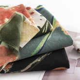 ELEGANT FLORAL FAUX CASHMERE SCARF WARM NECK WRAP_CWASC0446