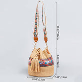 Women Exquisite One-Shoulder Straw Bag_Cwab1994