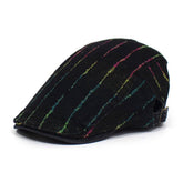 2024 NEW COLOR STRIPED FORWARD CAP BERET_CWAB2923