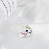 Pearl Zircon Titanium Steel Necklace