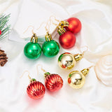 COLORFUL CHRISTMAS NEW BALL EARRINGS_CWAJE2398