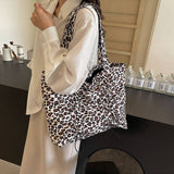 Leopard Print Fashionable Simple Versatile Tote Bag_Cwab3279
