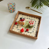RATTAN DESKTOP SQUARE SHELL TRAY STORAGE TRAY_CWMM4539