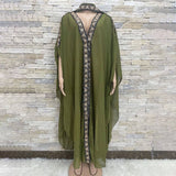EMBROIDERED CHIFFON HOODED ABAYA CAPE_CWMM6146