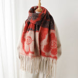 Vintage-Inspired Floral Wrap Scarf With Fringe_Cwasc2774