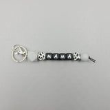 MAMA LETTER SILICONE BEAD KEYCHAIN_CWAJE1063