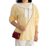 MIXED COLOR CHAIN BEADED PEARL BAG STRAP_CWMM5109