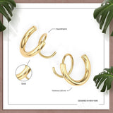 LUXURY DOUBLE HOOP TWISTED EARRINGS_CWMM5728