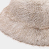 Two Tone Fuzzy Bucket Hat Women Winter_Cwah04648