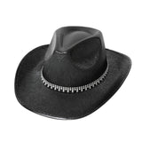 BEADED TEARDROP DECOR FEDORA COWBOY HAT_CWAH3636