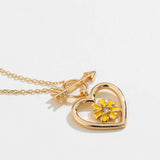 NEW ANGEL SWORD LOVE FLOWER NECKLACE FOR WOMEN_CWAJE2953