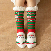 CHRISTMAS BELL FUZZY INDOOR SLIPPER SHOES_CWMS0728