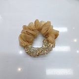 ELEGANT SQUARE CRYSTAL SCRUNCHIE CUTE HAIR TIE_CWAHA6775