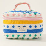Cute Quilted Makeup Bag For Students Travel_Cwab1032
