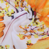 SATIN GOLD TRIMMED SCARF FOR WOMEN SHAWL_CWASC0685