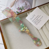 RETRO TORTOISESHELL COLOR HANDLE WAVY COMB_CWMM1082