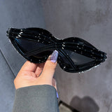 PERSONALIZED FASHIONABLE DIAMOND WAVE SUNGLASSES_CWASG0801