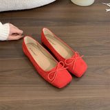 SUEDE ROUND TOE FLAT LOAFERS FOR WOMEN_CWSHF0072