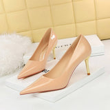 SIMPLE SHALLOW POINTED TOE HIGH HEELS_CWSHH0063