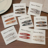 Small Niche Simple Hollow Willow Acetic Acid Metal Hairpin