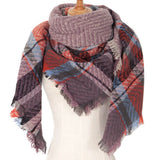 PLAID TRIANGLE SCARF FOR FALL WINTER WHOLESALE_CWASC0110