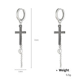 NEW CROSS PENDANT FASHION CHAIN PEARL EARRING SET_CWAJE2908