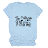 PRINTED CREW NECK TEE WE ALL GROW GRAPHIC_CWTTS1493