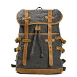 MEN S WATERPROOF CANVAS TRAVEL BACKPACK_CWAB5539