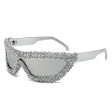 RHINESTONE ONE PIECE CYCLING SUNGLASSES_CWASG0834