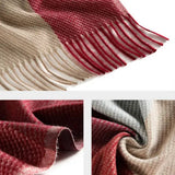 AUTUMN WINTER PLAID THICK SHAWL SCARF_CWASC0176