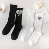 CUTE NEW WINTER WOOD EAR HEART SHAPED SOCKS_CWMS0655