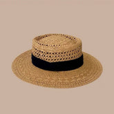 SUMMER BEACH WOVEN STRAW HAT FOR WOMEN_CWAH3403