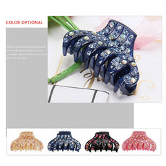 RHINESTONE ACRYLIC HAIR CLAW 6 LINE SPARKLE CLIP_CWAHA4419