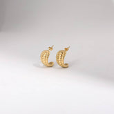 STAINLESS STEEL MIRROR GEOMETRIC HOLLOW EARRINGS_CWAJE5113